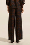 Casual but show-stopping, the Breeze pant fuses fashion and function with ease. Organic inspired shapes and geometric stripe detailing create a winning combination in our signature frond print. Crafted in a luxurious silk blend with a softly elasticated waist and side pockets the Breeze will quickly establish themselves as firm favourites for your vocation or vacation. Team with the matching reflex top or scarf for an on-point aesthetic.&nbsp;