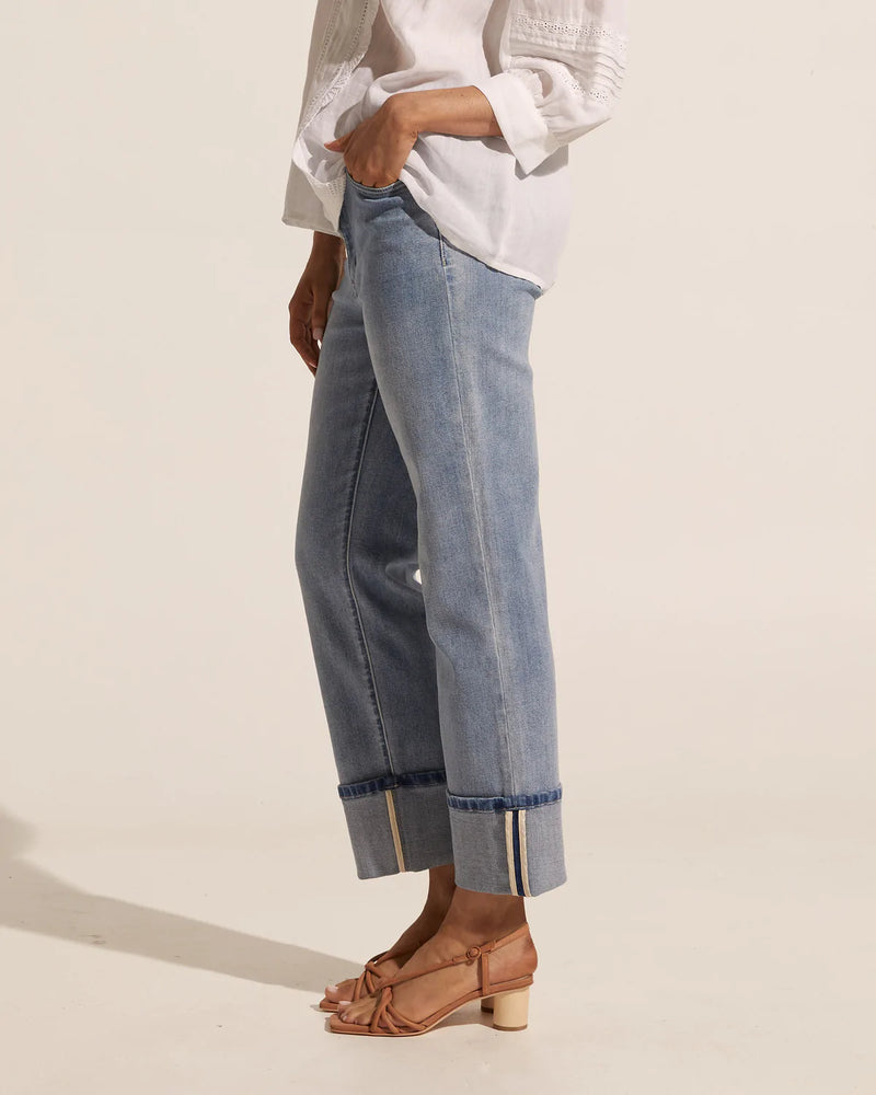 Cropped cuffed and chic best describes the Journey. Cut in soft stretch denim this jean feels magic to wear. Sitting slightly high-waisted and cropped to low-calf these jeans will quickly establish themselves as firm favourites. The Journey is our best-selling jean with just a small refresh in it’s details.