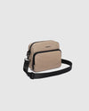nternal Features	Zip Pocket, Slip Pocket
External Features	Front Side Zip Pocket, Back Side Zip Pocket
Internal Lining	Polyester Recycled Black and White Stripe Logo 100% Lining
Crossbody Strap	Adjustable and Detachable 80-145cm Sateen Strap
Closure	Secure Zip
Body Material	Satin Finish Polyurethane 100%
Hardware	Black
Dimensions	W23 x H19 x D9cm
Weight	0.55kg
