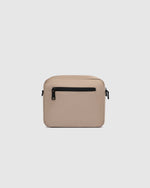 nternal Features	Zip Pocket, Slip Pocket
External Features	Front Side Zip Pocket, Back Side Zip Pocket
Internal Lining	Polyester Recycled Black and White Stripe Logo 100% Lining
Crossbody Strap	Adjustable and Detachable 80-145cm Sateen Strap
Closure	Secure Zip
Body Material	Satin Finish Polyurethane 100%
Hardware	Black
Dimensions	W23 x H19 x D9cm
Weight	0.55kg
