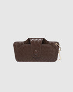 The Louenhide Skittle Sunglass Case is the perfect blend of style and functionality for your everyday eyewear. For ultimate convenience, effortlessly attach to your keys or handbag with the light gold hardware keyring clasp. Without compromising on style, the exterior features a gorgeous vegan leather, while the interior is lined with soft suede material to keep your everyday eyewear protected. Whether it's your favourite sunglasses or your reading glasses, they will stay protected and safe with the secure 