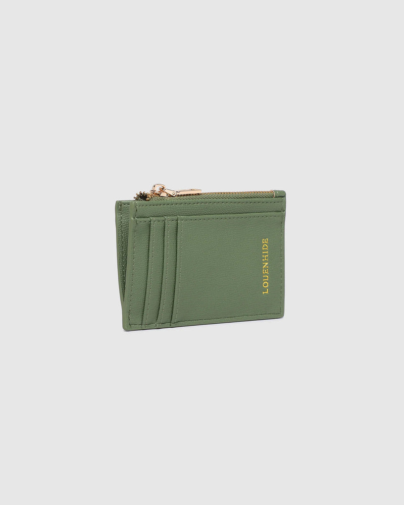 The Louenhide Cara Cardholder is a sleek and functional accessory, designed for everyday use. This cute card wallet features a central zip coin pocket, two note pockets and six cardholder spots. Find the perfect colour for you, choosing between a classic neutral, metallic or summer brights. Easily fit this cardholder style in your favourite Louenhide crossbody bag or if carry in your back pocket if you're a minimalist on the go!