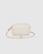 Internal Features	Zip Pocket, Slip Pocket
Internal Lining	Polyester Recycled Beige and White Stripe Logo 100% Lining
Crossbody Strap	Adjustable and Detachable 69-133cm Logo Webbing Strap
PU Strap	Adjustable and Detachable 110-124cm Vegan Leather Strap
Closure	Secure Zip
Body Material	Polyurethane Vegan Leather 100%
Hardware	Light Gold
Dimensions	W23 x H13 x D5cm
Weight	0.8kg