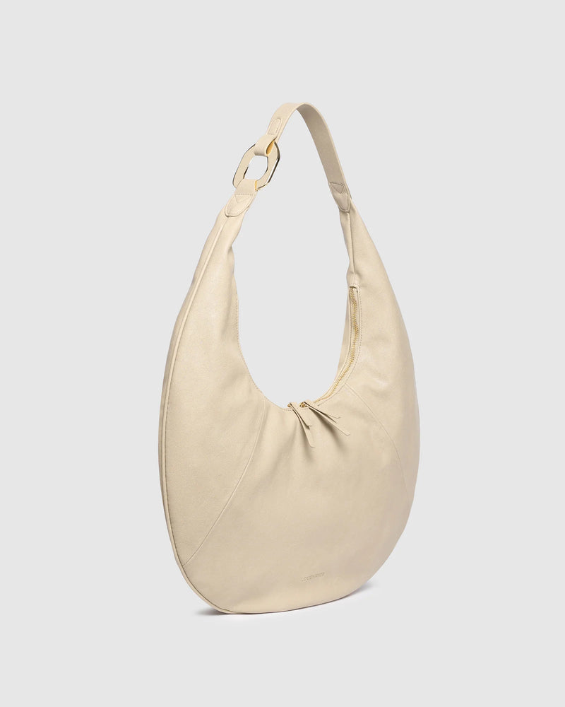 Internal Features	Zip Pocket, Slip Pocket
Internal Lining	Polyester Recycled Black and White Stripe Logo 100% Lining
Handle Height	34cm
Closure	Secure Zip
Body Material	Polyurethane Vegan Leather 100%
Hardware	Light Gold
Dimensions	W47 x H27 x D1cm (expands to 23cm deep)
Weight	0.45kg
