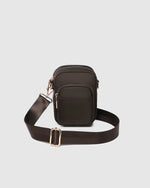 Internal Features	Slip Pocket
External Features	Front Side Slip Pocket, Front Side Zip Pocket
Internal Lining	Polyester Recycled Beige and White Stripe Logo 100% Lining
Crossbody Strap	Adjustable and Detachable 72-130cm Sateen Webbing Strap
Closure	Secure Zip
Body Material	Nylon 100%
Hardware	Light Gold
Dimensions	W13 x H19 x D7cm
Weight	0.35kg