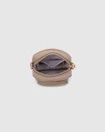 Internal Features	Slip Pocket
External Features	Front Side Slip Pocket, Front Side Zip Pocket
Internal Lining	Polyester Recycled Beige and White Stripe Logo 100% Lining
Crossbody Strap	Adjustable and Detachable 72-130cm Sateen Webbing Strap
Closure	Secure Zip
Body Material	Nylon 100%
Hardware	Light Gold
Dimensions	W13 x H19 x D7cm
Weight	0.35kg
