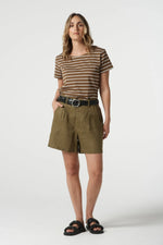 The Stone Linen Short in otter is crafted from 100% linen for cool, breathable comfort. Designed in a regular fit with front pockets, belt loops, fly front opening and an elastic back waist, it’s a versatile style made for hot days and effortless travelling.

100% Linen
Regular fit
Front pockets
Elastic at back waist
Belt loops
Fly front opening