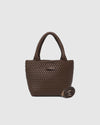 Internal Features	Base Plate
Handle Height	14cm and Falls Flat on Body
PU Strap	Adjustable and Detachable 99-114cm PU Strap
Closure	Magnetic Clasp
Body Material	Polyurethane Vegan Leather 100%
Hardware	Light Gold
Dimensions	W21 x H20 x D8cm
Weight	0.55kg