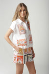 Cloth+Paper+Scissors - Rodeo Print Shorts