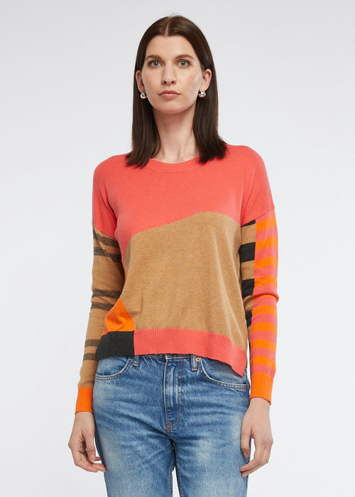 <p>Have some fun with your knitwear. We love the quirky combination of colours and patterns on this pullover. Bound to become a favourite.</p> <p>5% cashmere</p> <p>95% cotton</p>