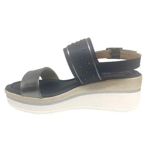 aurora sundowner wedge navy and gun