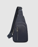 Louenhide Boyd Nylon Sling Bag is an on-trend unisex sling bag designed with both style and functionality in mind. Navy