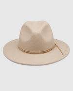 The Louenhide Bravo Felt Hat is designed with both style and functionality in mind. It is perfect for keeping your head warm on chilly days, while the medium width brim also provides protection from the sun on warmer days. The narrow, chocolate coloured vegan leather hat band adds a touch of sophistication to the design, making it a standout accessory that is sure to turn heads. 