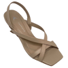 carrano strappy nude sandal with 7cm curved heel.