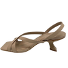carrano strappy nude sandal with 7cm curved heel.