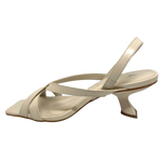 carrano strappy vanilla sandal with 7cm curved heel.