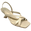 carrano strappy vanilla sandal with 7cm curved heel.