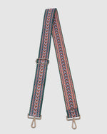 The Louenhide Eddie Guitar Strap is the perfect accessory for any colour lover. Available in a range of colourful statement patterns, effortlessly style this women’s bag strap with your go-to Louenhide bag to add a pop of colour and touch of fun to your everyday look. With a textured webbing finish and light gold hardware embellishments, the Eddie Guitar Strap is sure to turn heads wherever you go.  Colours  -  Latte, Lipstick Pink, Apple Green, Aquarius, Mango, Linen