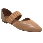 A great little flattie from Mollini with a closed toe and heel cap and a rouched strap of leather across the instep.