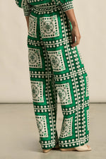 Designed for elevated ease, the gesture pant pairs a full-length silhouette with subtle structure and refined detail.&nbsp;

100% linen
full-length shape with soft movement
seamless front for a polished look
flat front waist band with an elasticated rear
side zip with clasp and elasticated back waistband
functional side pockets
fresh seasonal print
style with the pixel top for effortless coordination