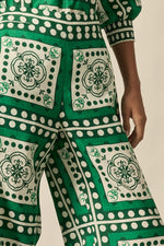 Designed for elevated ease, the gesture pant pairs a full-length silhouette with subtle structure and refined detail.&nbsp;

100% linen
full-length shape with soft movement
seamless front for a polished look
flat front waist band with an elasticated rear
side zip with clasp and elasticated back waistband
functional side pockets
fresh seasonal print
style with the pixel top for effortless coordination