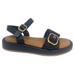 granada black sandal, PU, Los Cabos, adjustable front
