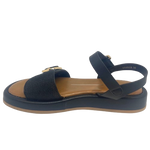 granada black sandal, PU, Los Cabos, adjustable front