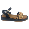 granada sandal caramel, PU, buckle front, los cabos