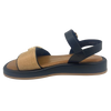 granada sandal caramel, PU, buckle front, los cabos