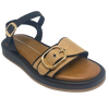 granada sandal caramel, PU, buckle front, los cabos