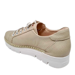 jose saenz spanish sneakers beige gold