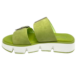 Hello Summer! A pair of slides for a fresh and easy look for the weekend. Made from man made products with a chunky white sole, these are a must have. Los Cabos Mady Splice