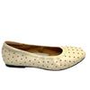 ballet flatj with stud detail padded insole and arch support bresley prusian egret