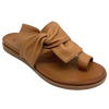 You'll be destined for comfort in these moulded sole thongs. A soft leather upper in tan will have you happily slipping into these every day.