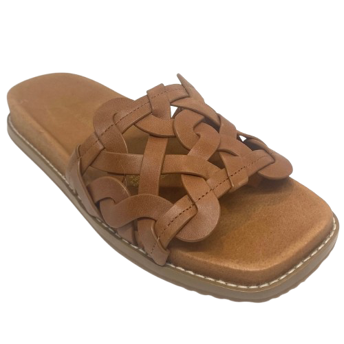 rory tan leather slide django and juliette