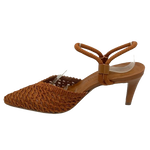 <p>An elegant shoe that's comfortable too. A mesh underlay over crochet pointed toe with an 8cm heel makes these slingbacks light and easy to wear.&nbsp;</p> <p>Valerio Conte</p> <p>Made in Brazil</p>