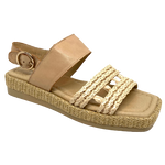 Shima is a summer sandal staple that will elevate your casual style.  It has good coverage across the front of the foot with leather lined synthetic raffia and a soft leather strap across the instep offering good support.  A soft padded insole and rubber sole means you'll be comfortable all season long.  Django & Juliette.