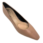A court shoe that's built for comfort as well as style. This beautifully shaped court with it's chiselled toe has exceptional padding in it's footbed without taking away it's elegant shape. The shapely little 5cm heel is in a contrasting shiny black for that little bit of extra pizzazz. Made in Brazil.