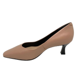 A court shoe that's built for comfort as well as style. This beautifully shaped court with it's chiselled toe has exceptional padding in it's footbed without taking away it's elegant shape. The shapely little 5cm heel is in a contrasting shiny black for that little bit of extra pizzazz. Made in Brazil.