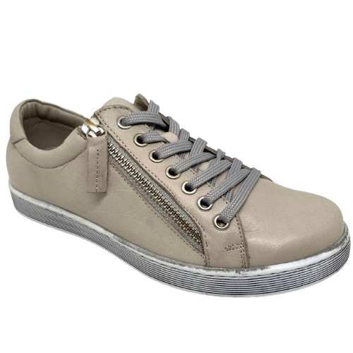 German-designed, all-day sneakers that are both lace-up and zipped for easy wearing. &nbsp;With an extra pair of laces, grey rubbed sole and removable insole for those with orthotics, these are a must-have for those looking for style and practicality.&nbsp;