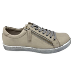 German-designed, all-day sneakers that are both lace-up and zipped for easy wearing. &nbsp;With an extra pair of laces, grey rubbed sole and removable insole for those with orthotics, these are a must-have for those looking for style and practicality.&nbsp;