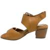 This beautifully soft sandal is made from a soft supple tan (coconut) leather, has a chunky stacked leather 6cm heel and offers plenty of support across the toes as well as across the instep with its wide buckled strap. This robust little sandal would work well as an elevated casual addition to your wardrobe or as an every day or work shoe. Made by Rilasarre.