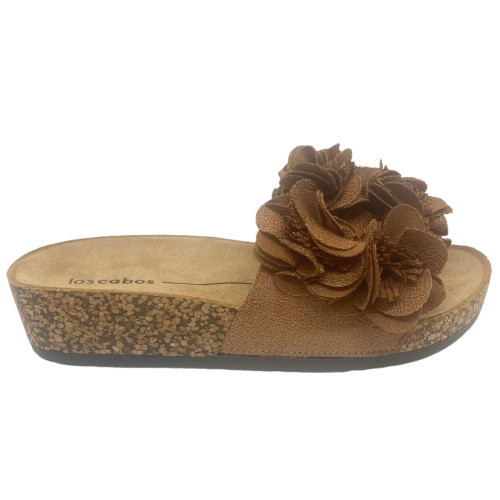 los cabos slide with flower detail colour truffle