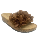 los cabos slide with flower detail colour truffle