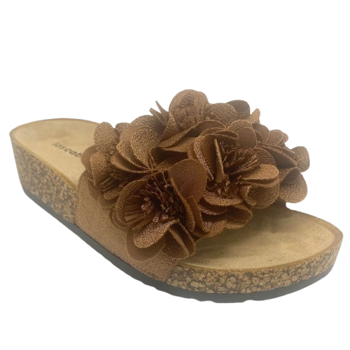 los cabos slide with flower detail colour truffle