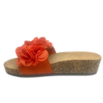 los cabos slide with flower detail colour tango