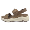 Super comfy and stylish, you'll have this sandal on high repeat all summer. Made with man made materials, it has a super comfy footbed with arch support and is adjustable across the instep and around the heel. The soft metallic finish has a skin pattern on the front strap and metallic detail on the wedge which both add to the look.