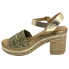 With it's retro flavour, light weight poly platform sole and metallic finish these little sandals could be you ultimate party shoe! Made in Spain.