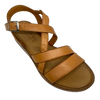 An everyday little tan sandal that will soon become a favourite go to. Made on a low wedge with a cushioned sole by Rilasarre.