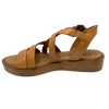 An everyday little tan sandal that will soon become a favourite go to. Made on a low wedge with a cushioned sole by Rilasarre.